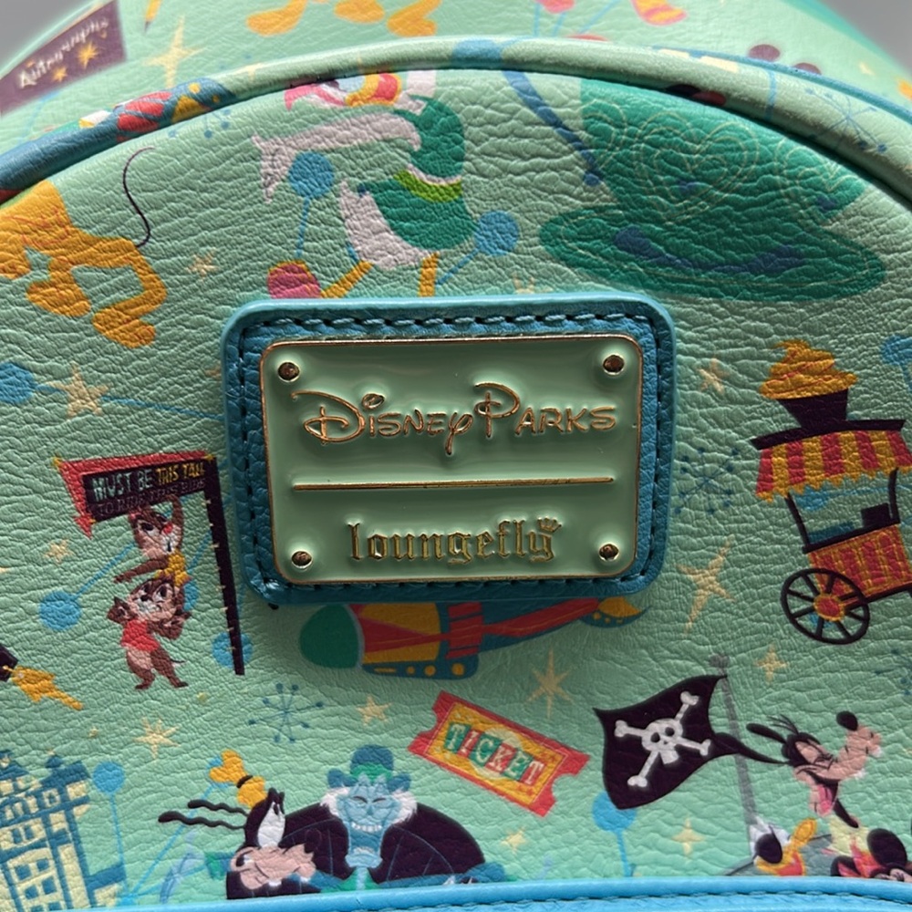 Disney Mickey Mouse & Friends Play in the Park Loungefly Mini Backpack - Picture 7 of 10